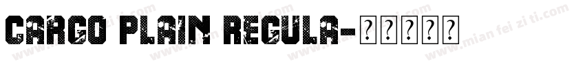 Cargo Plain Regula字体转换